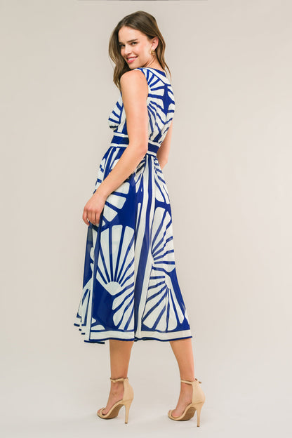 COAST IS CALLING WOVEN MIDI DRESS