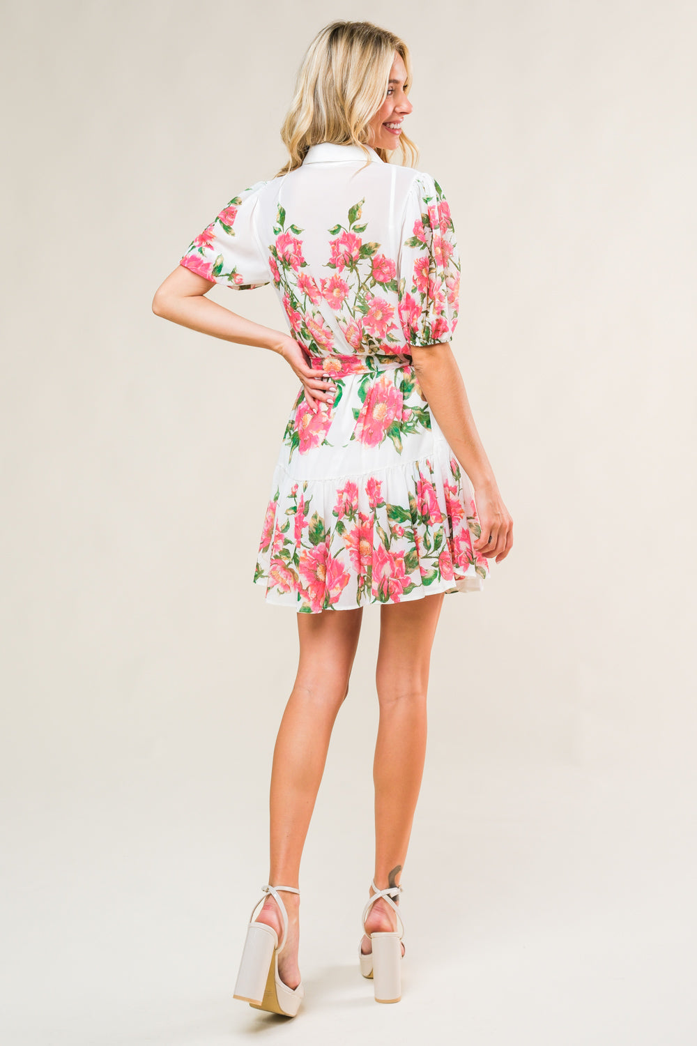 FEEL THE BEAT WOVEN MINI DRESS Flying Tomato