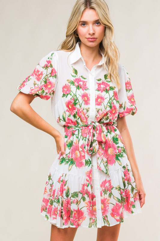 FEEL THE BEAT WOVEN MINI DRESS Flying Tomato
