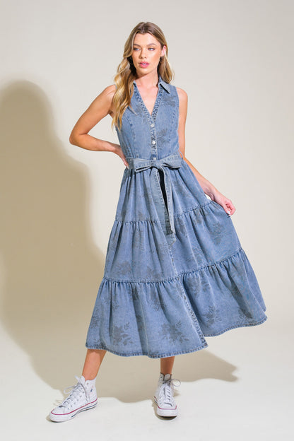 LIFE’S PATHWAYS DENIM SHIRT DRESS