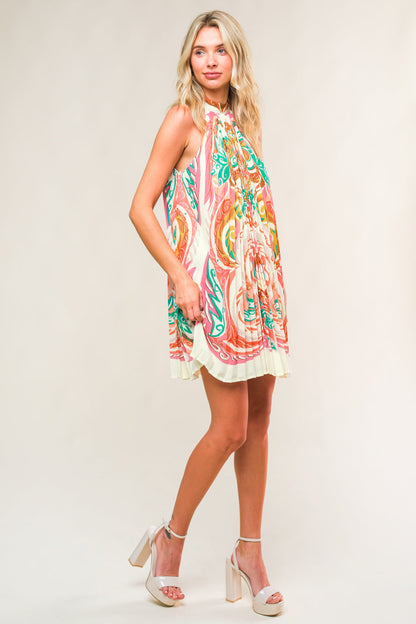 WHEREVER YOU WENT WOVEN MINI DRESS