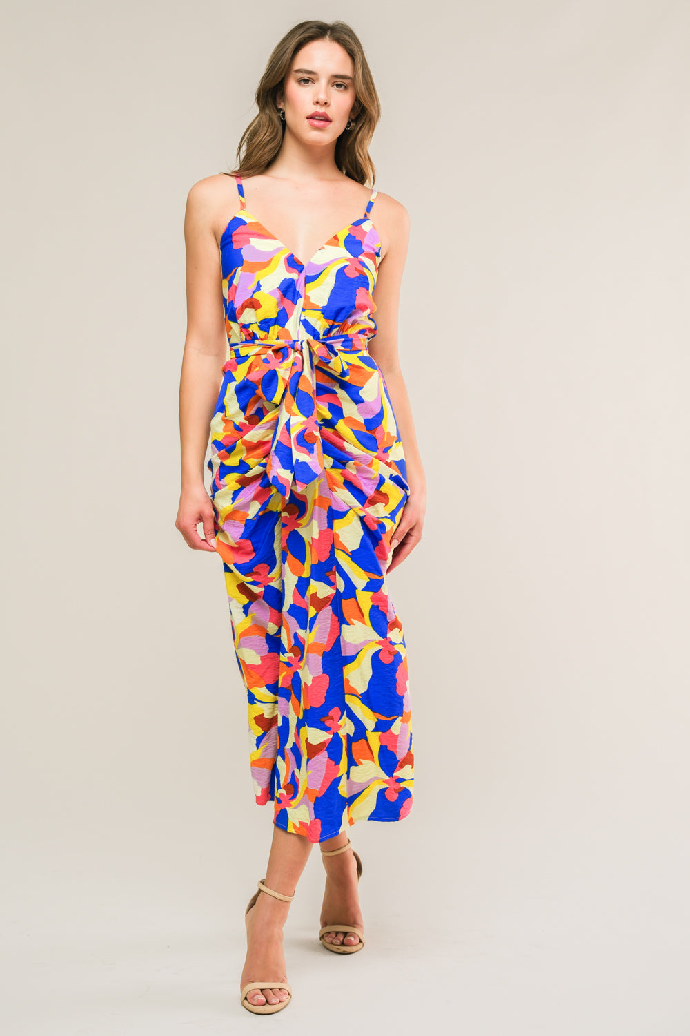 WHAT DREAMS ARE MADE WOVEN MIDI DRESS Flying Tomato