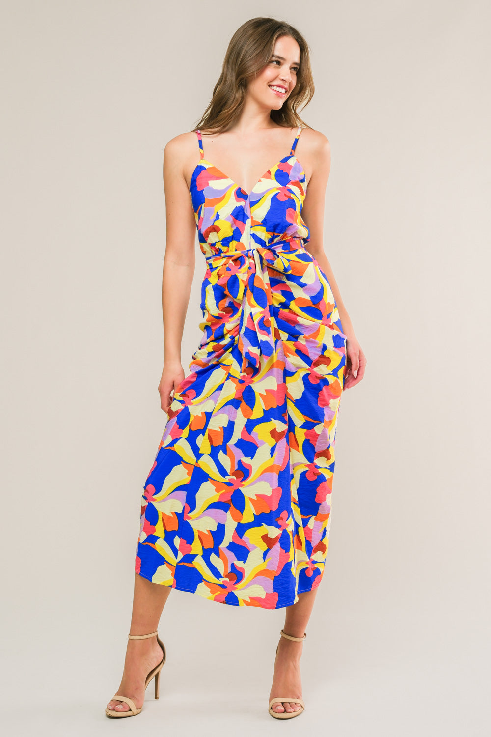 WHAT DREAMS ARE MADE WOVEN MIDI DRESS Flying Tomato