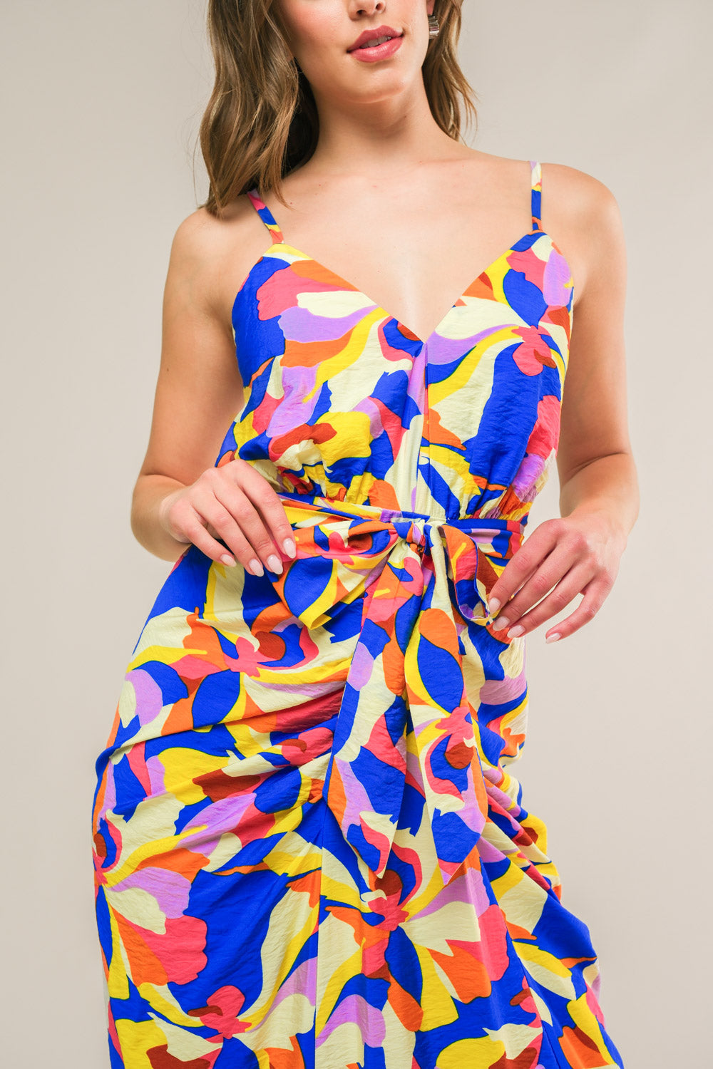 WHAT DREAMS ARE MADE WOVEN MIDI DRESS Flying Tomato