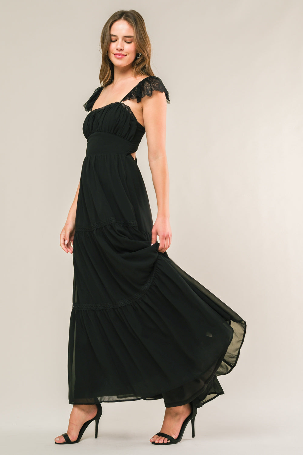 FORGOTTEN ROMANCE WOVEN MAXI DRESS Flying Tomato