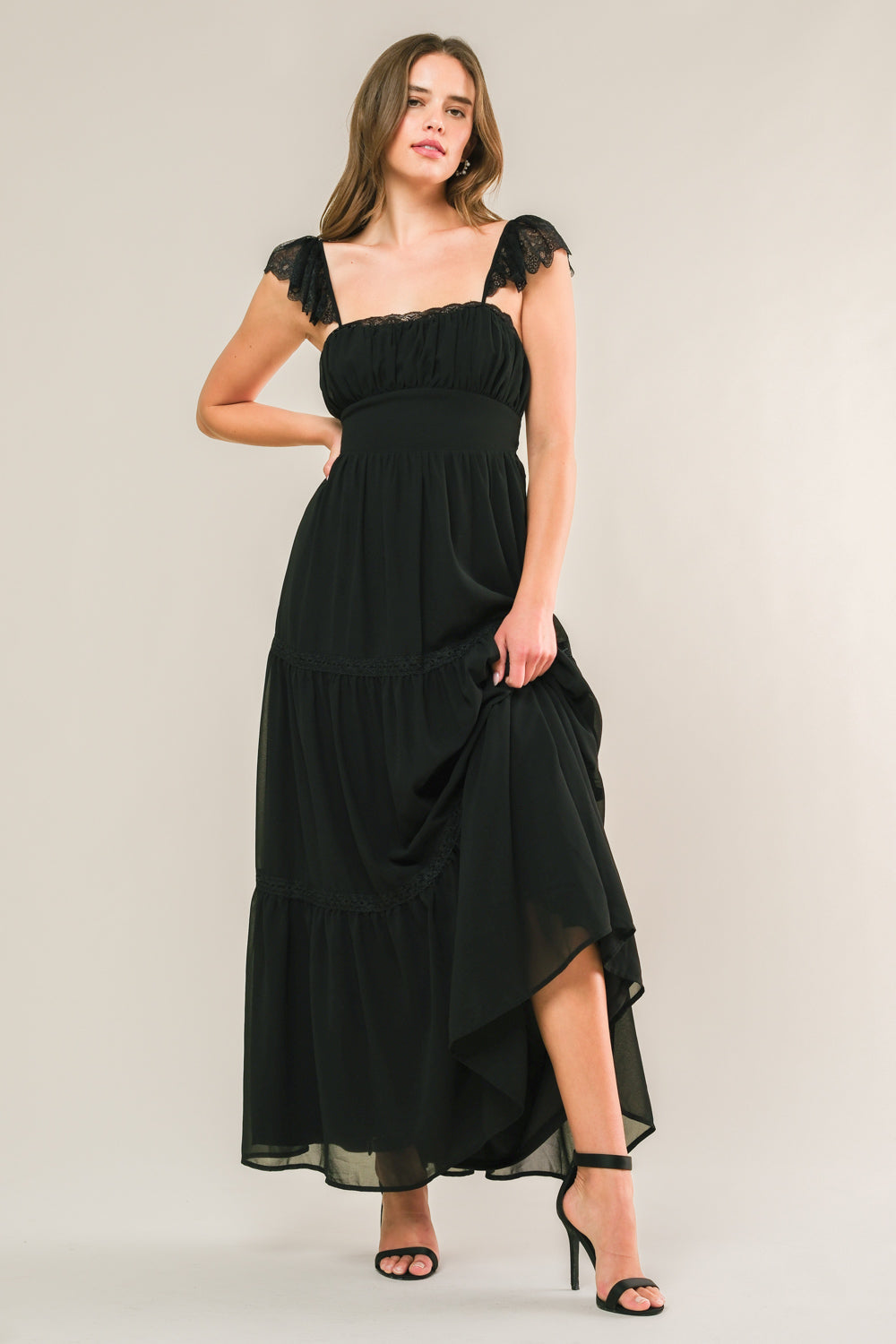 FORGOTTEN ROMANCE WOVEN MAXI DRESS Flying Tomato