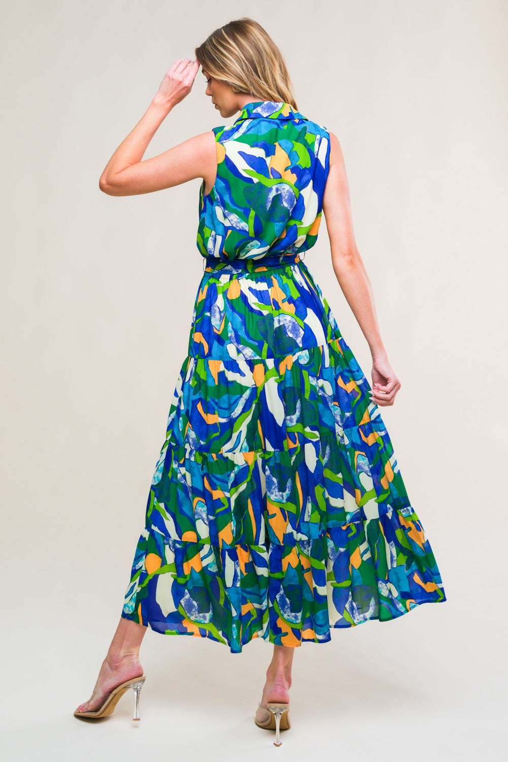 PRISTINE CHICNESS WOVEN MIDI DRESS Flying Tomato