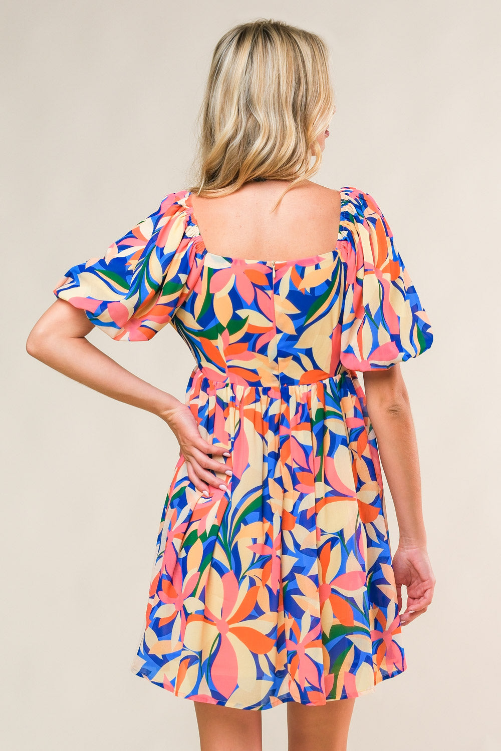 STATE OF BLISS WOVEN MINI DRESS Flying Tomato