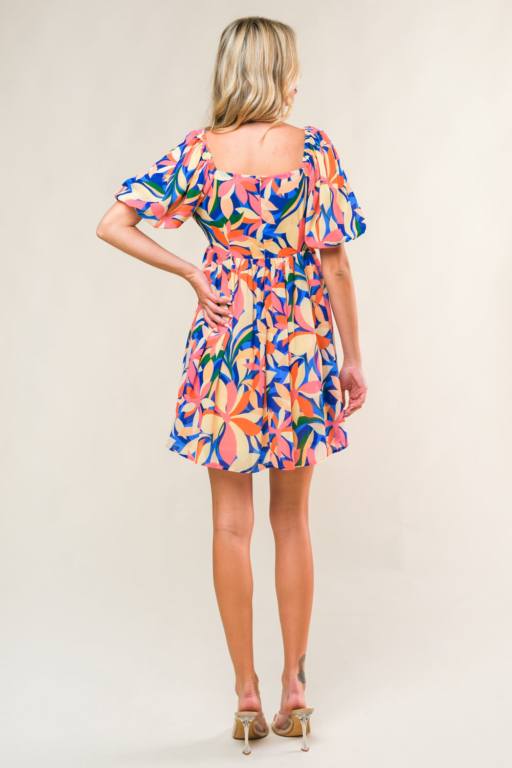 STATE OF BLISS WOVEN MINI DRESS Flying Tomato