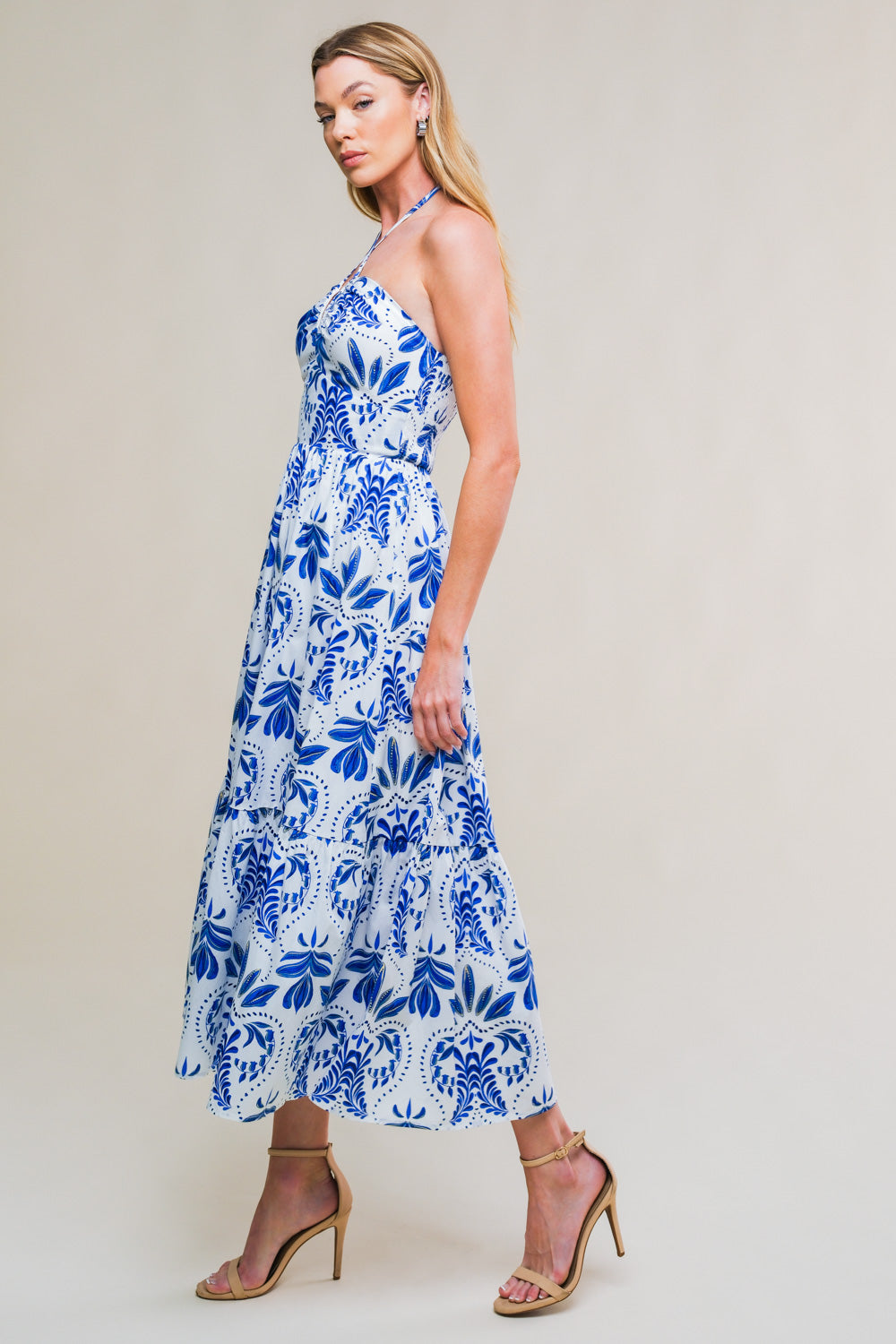 FLAWLESS SENSATION WOVEN MIDI DRESS Flying Tomato
