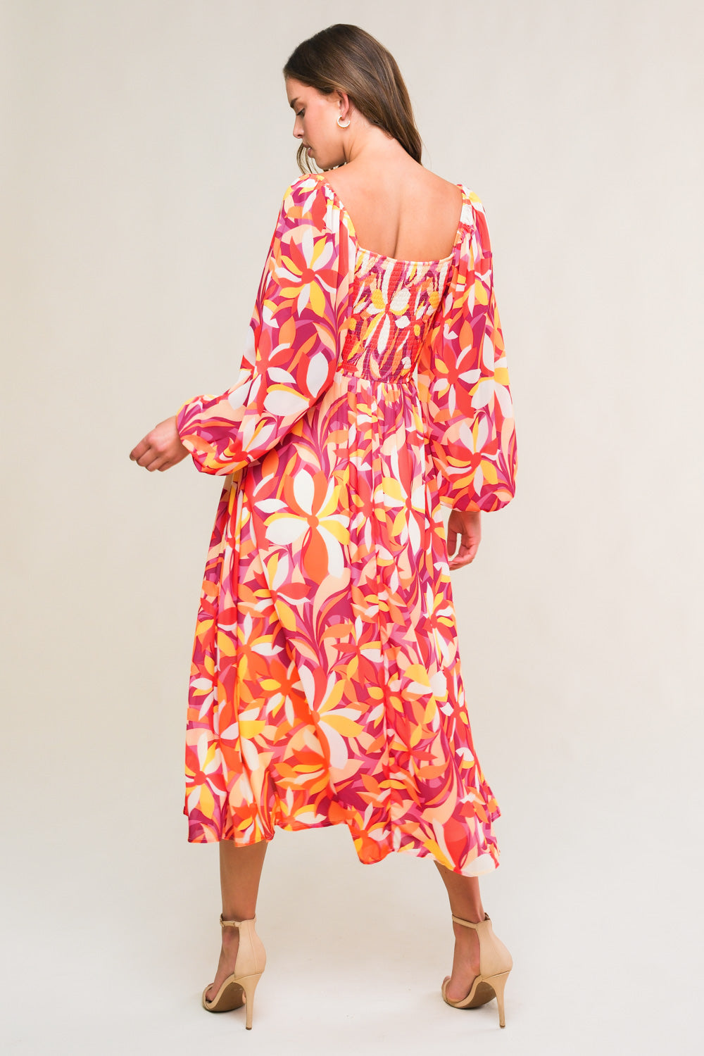 AMAZING EVENING WOVEN MIDI DRESS Flying Tomato