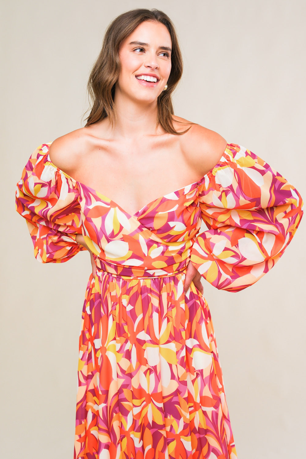 AMAZING EVENING WOVEN MIDI DRESS Flying Tomato