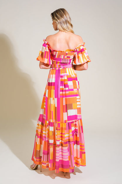 SUNSHINE SQUEEZE WOVEN MAXI DRESS