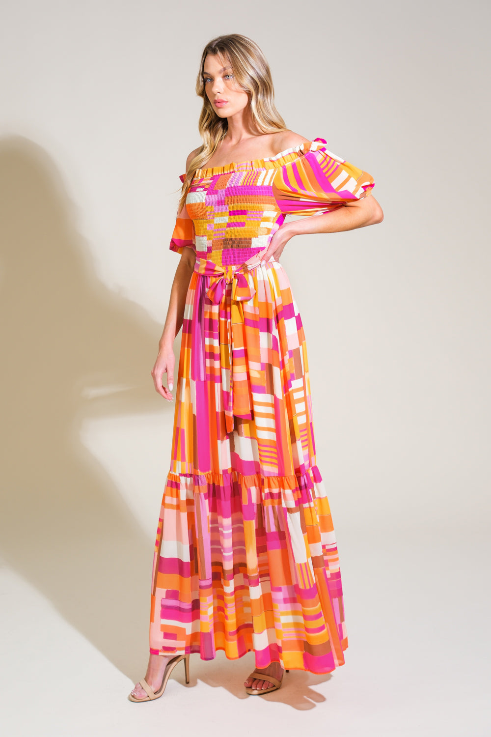SUNSHINE SQUEEZE WOVEN MAXI DRESS Flying Tomato