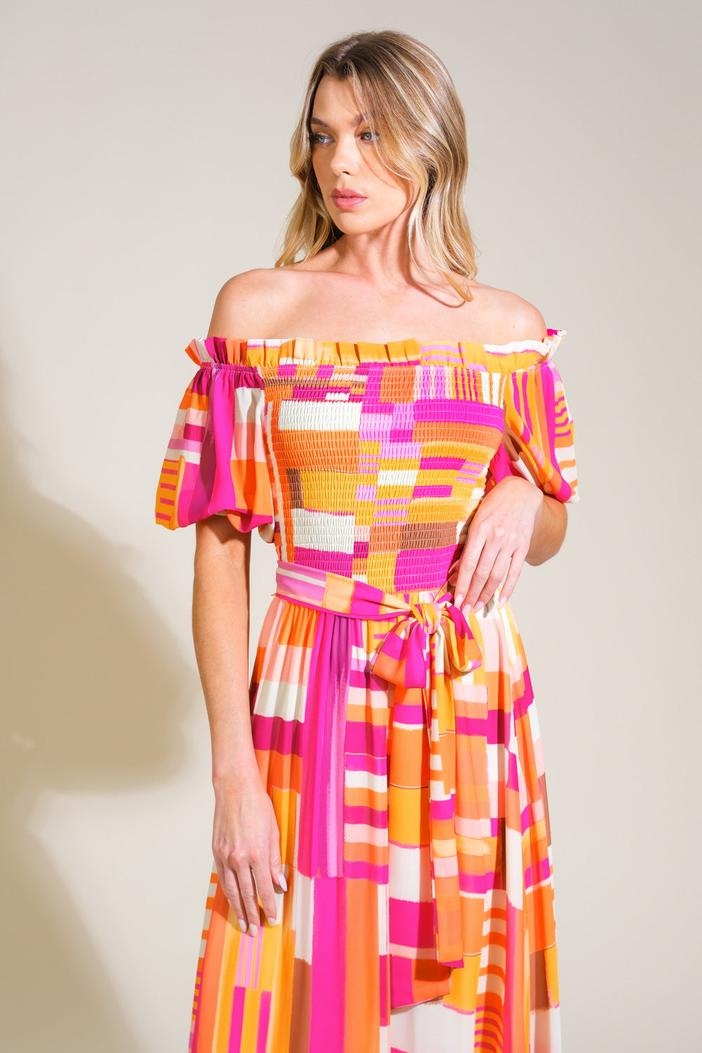 SUNSHINE SQUEEZE WOVEN MAXI DRESS Flying Tomato