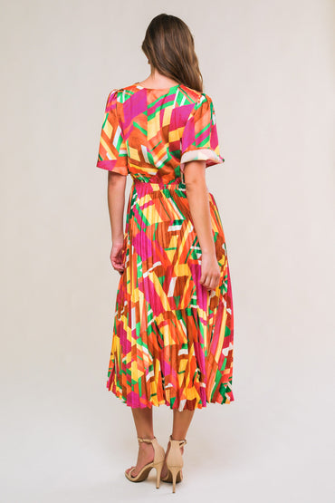 IRRESISTIBLE FUN WOVEN MIDI DRESS