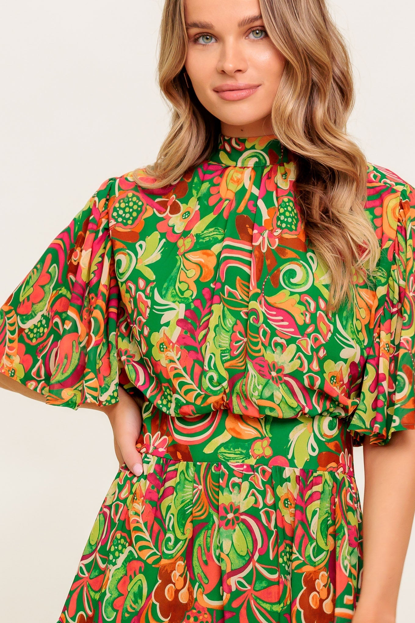 CLEAN AESTHETIC WOVEN MINI DRESS Flying Tomato