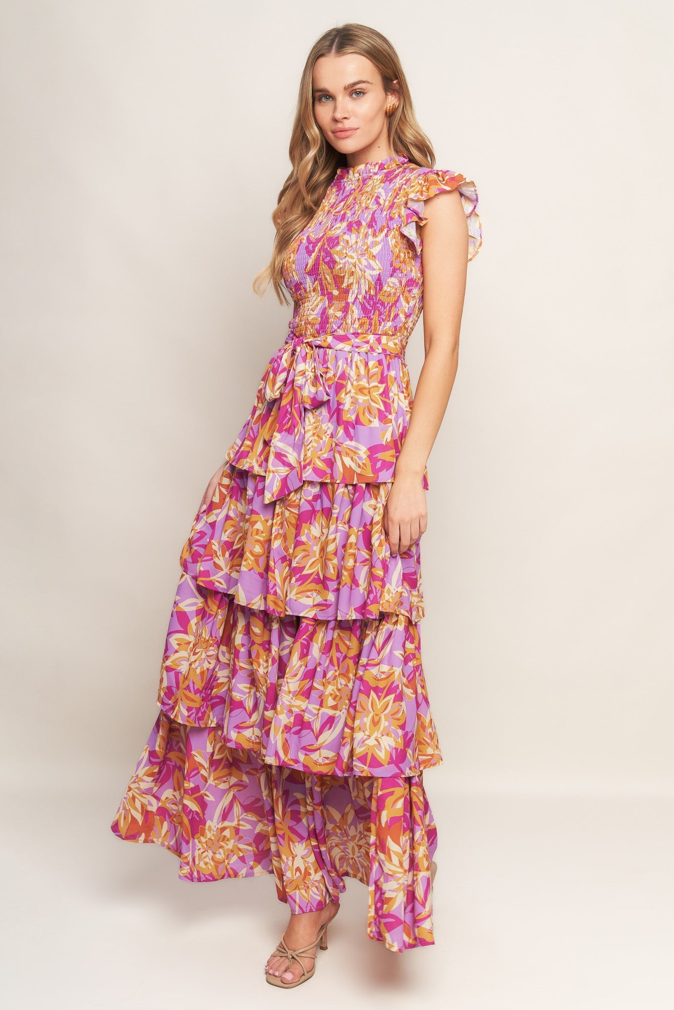 GETTING STARTED WOVEN MIDI DRESS Flying Tomato