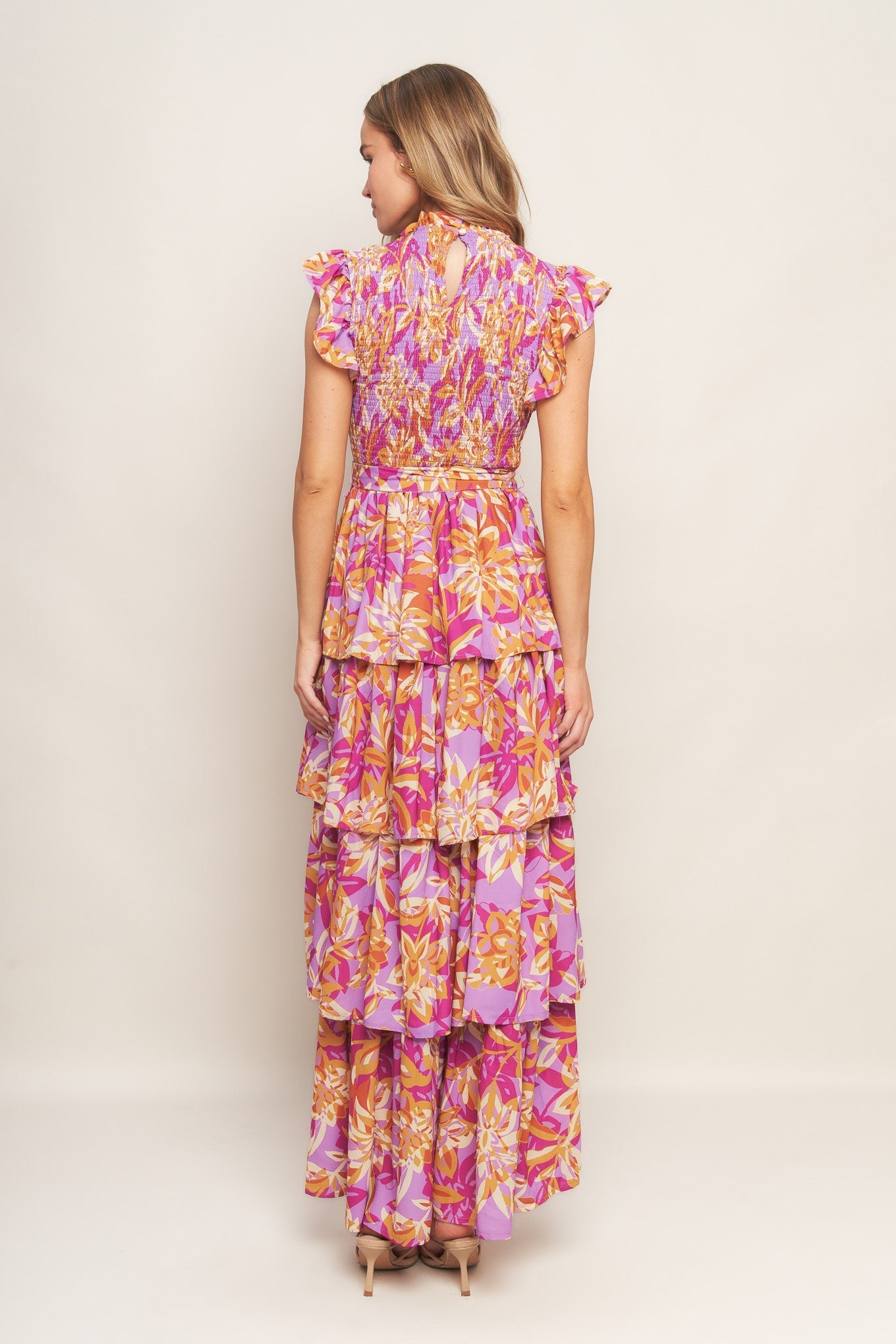 GETTING STARTED WOVEN MIDI DRESS Flying Tomato