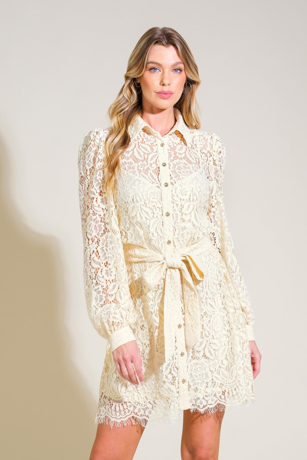 ADORE YOU LACE MINI DRESS Flying Tomato