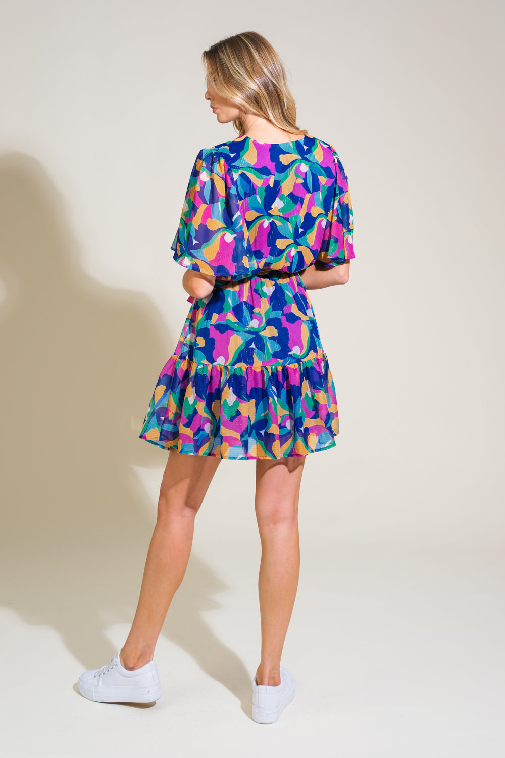 THINK OF ME WOVEN MINI DRESS Flying Tomato