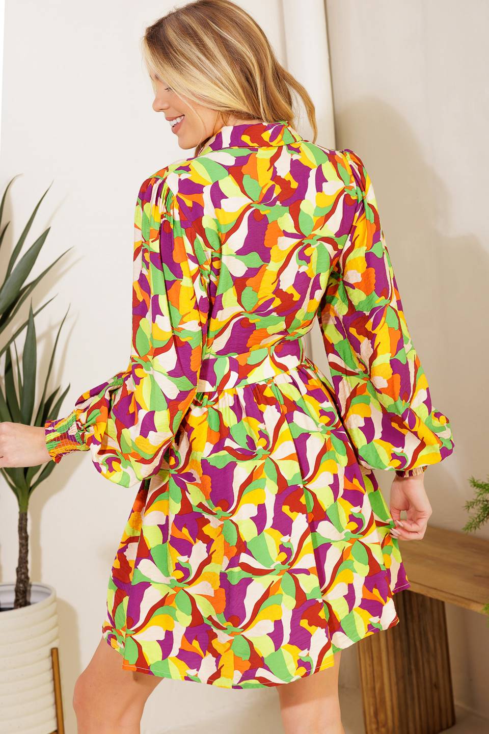 WORLD IS YOUR OYSTER WOVEN MINI DRESS Flying Tomato