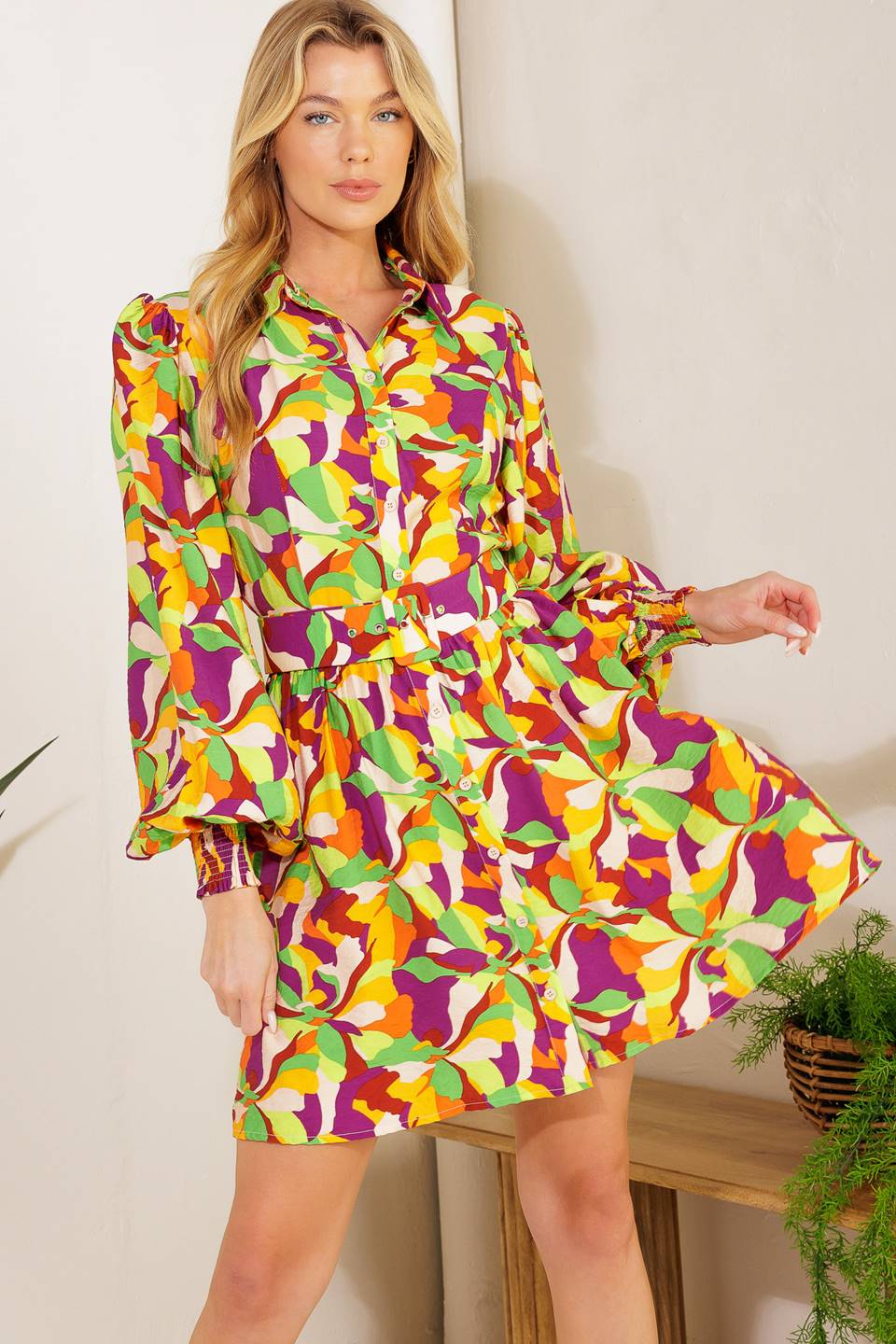 WORLD IS YOUR OYSTER WOVEN MINI DRESS Flying Tomato
