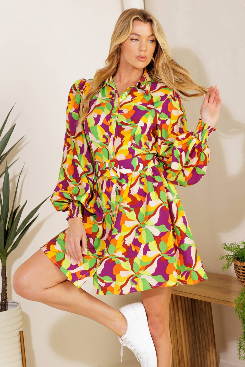 WORLD IS YOUR OYSTER WOVEN MINI DRESS Flying Tomato