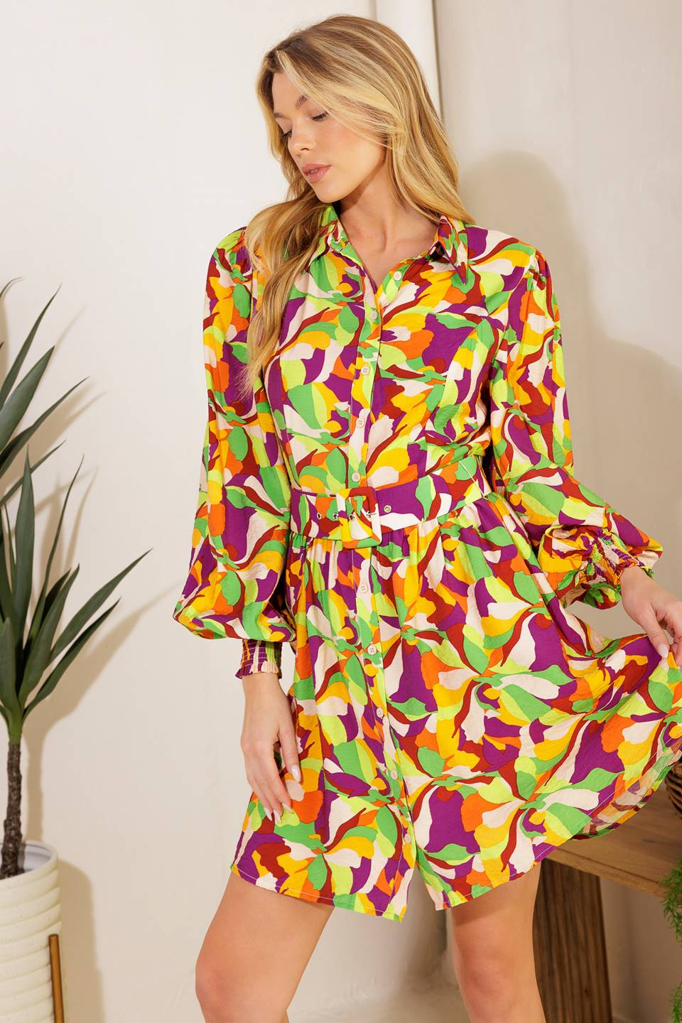 WORLD IS YOUR OYSTER WOVEN MINI DRESS Flying Tomato