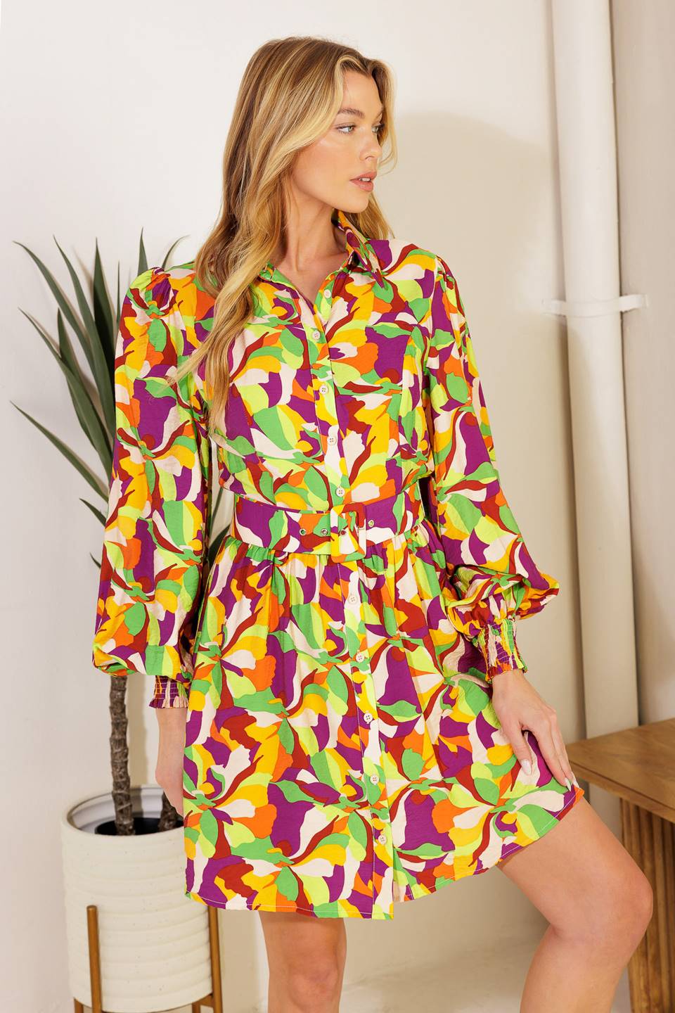 WORLD IS YOUR OYSTER WOVEN MINI DRESS Flying Tomato