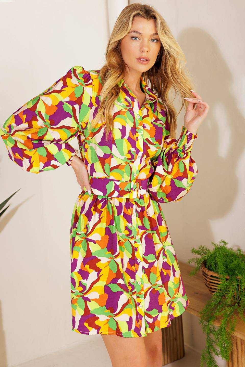 WORLD IS YOUR OYSTER WOVEN MINI DRESS Flying Tomato