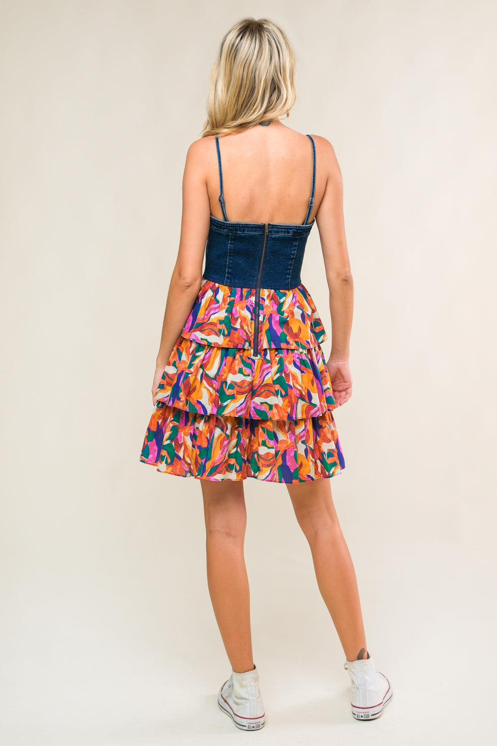 LACED IN LOVE WOVEN MINI DRESS Flying Tomato