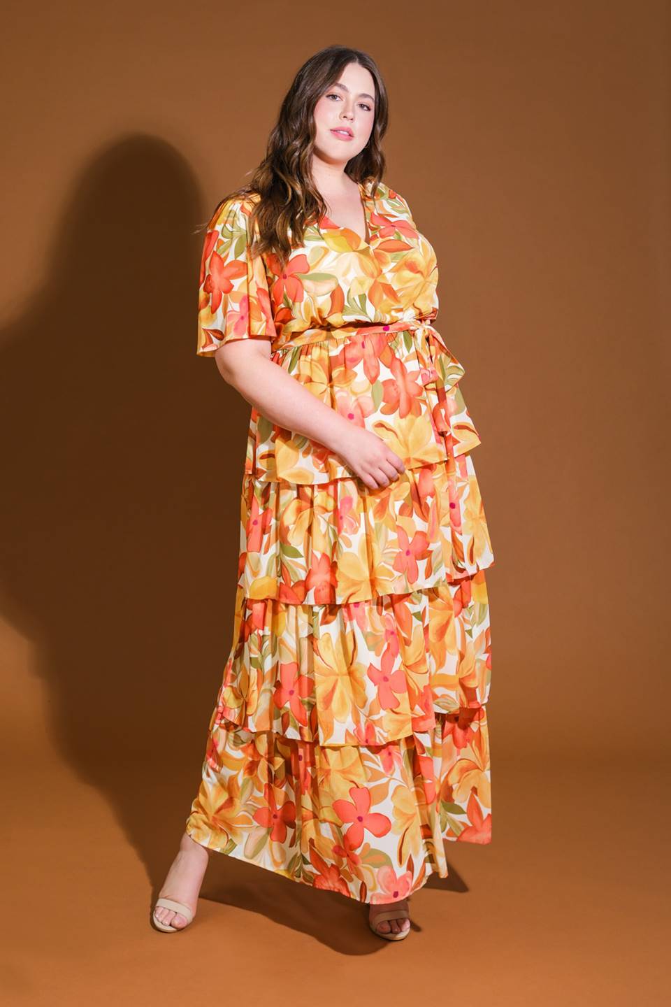 CONSISTENTLY CONFIDENT WOVEN MIDI DRESS Flying Tomato