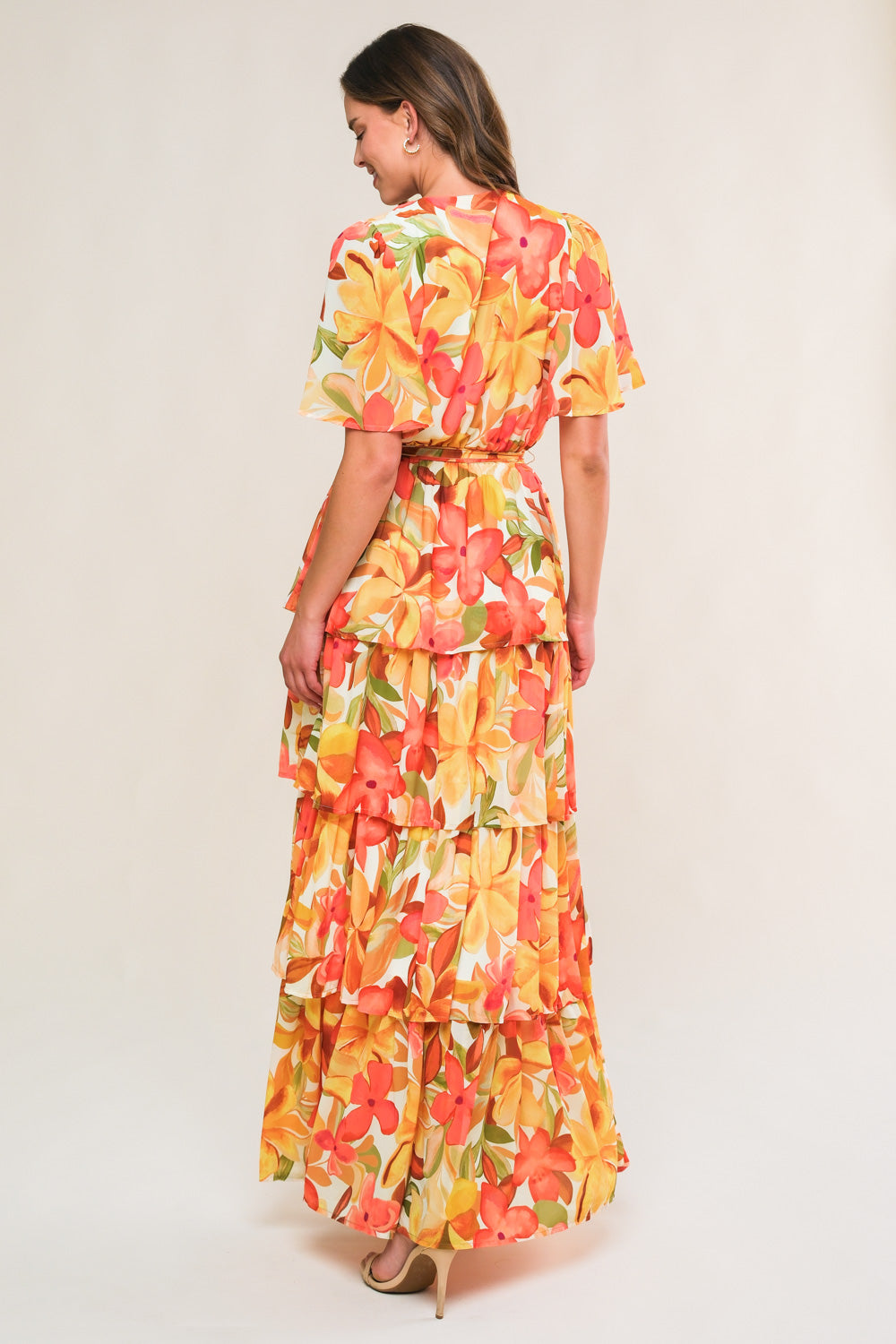 CONSISTENTLY CONFIDENT WOVEN MIDI DRESS Flying Tomato
