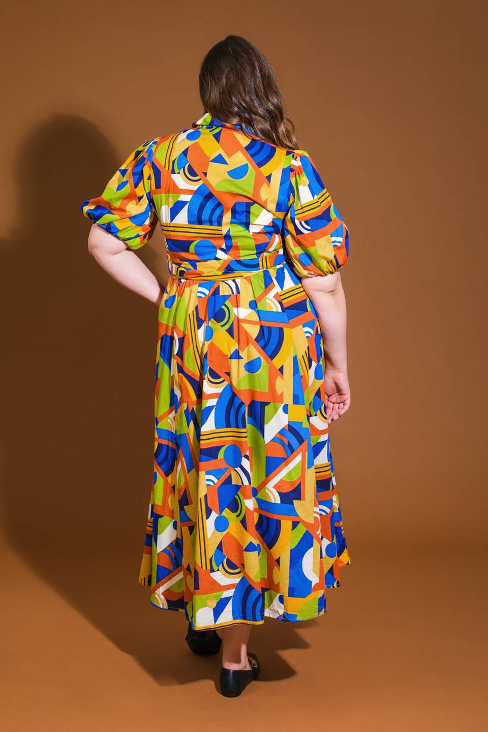SATURDAY FEELINGS WOVEN MIDI DRESS Flying Tomato