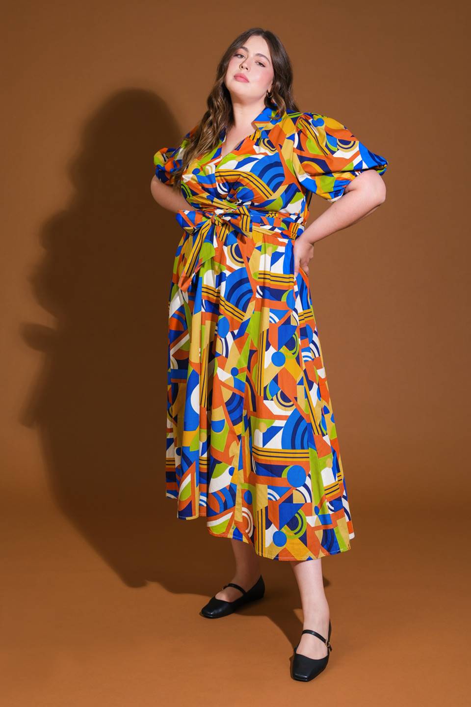 SATURDAY FEELINGS WOVEN MIDI DRESS Flying Tomato