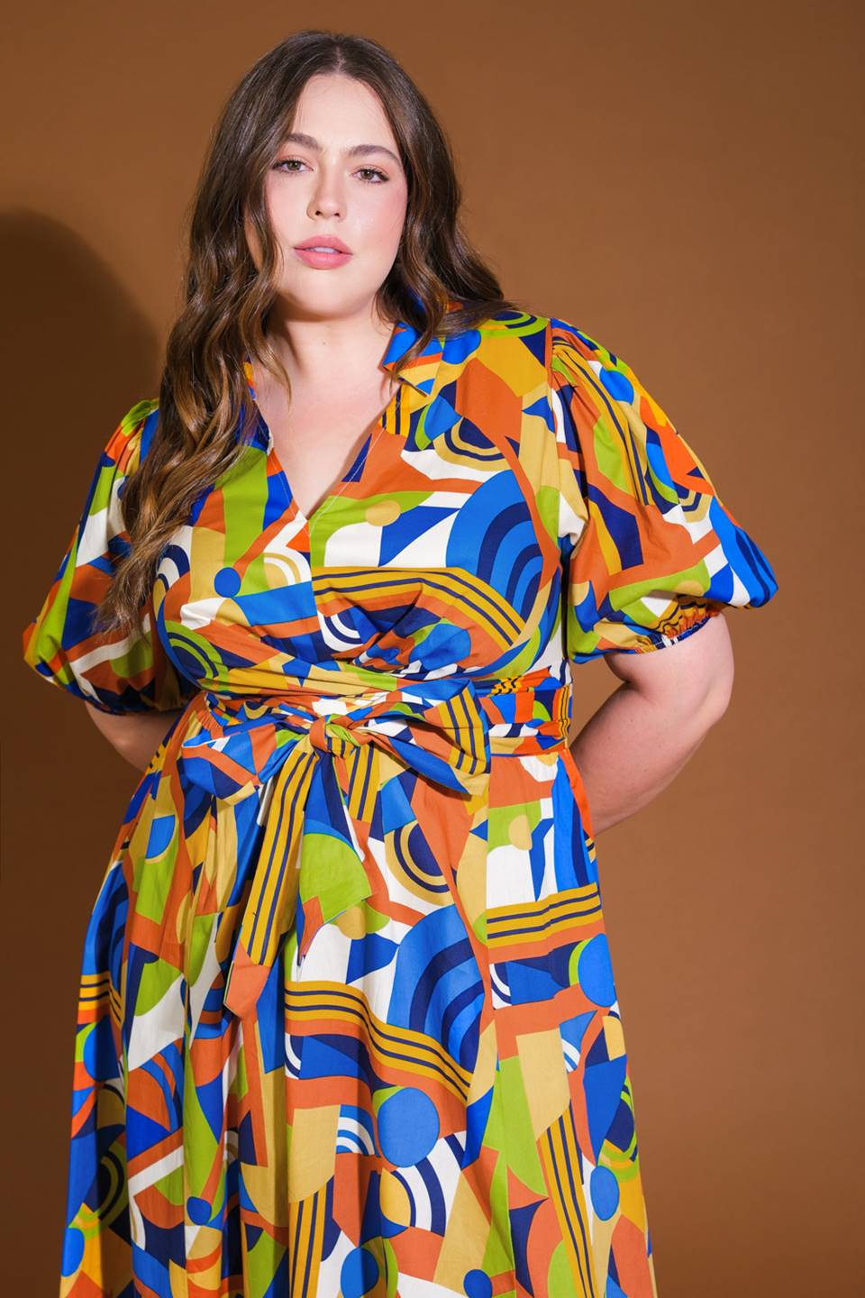 SATURDAY FEELINGS WOVEN MIDI DRESS Flying Tomato