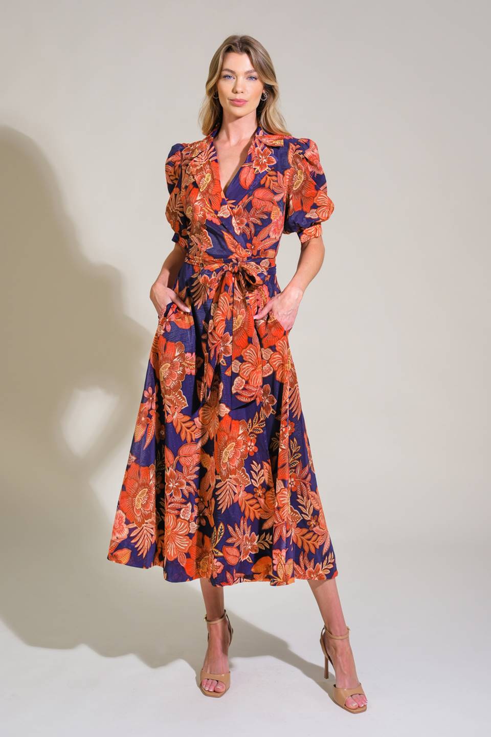 TREASURE TROVE WOVEN MIDI DRESS Flying Tomato