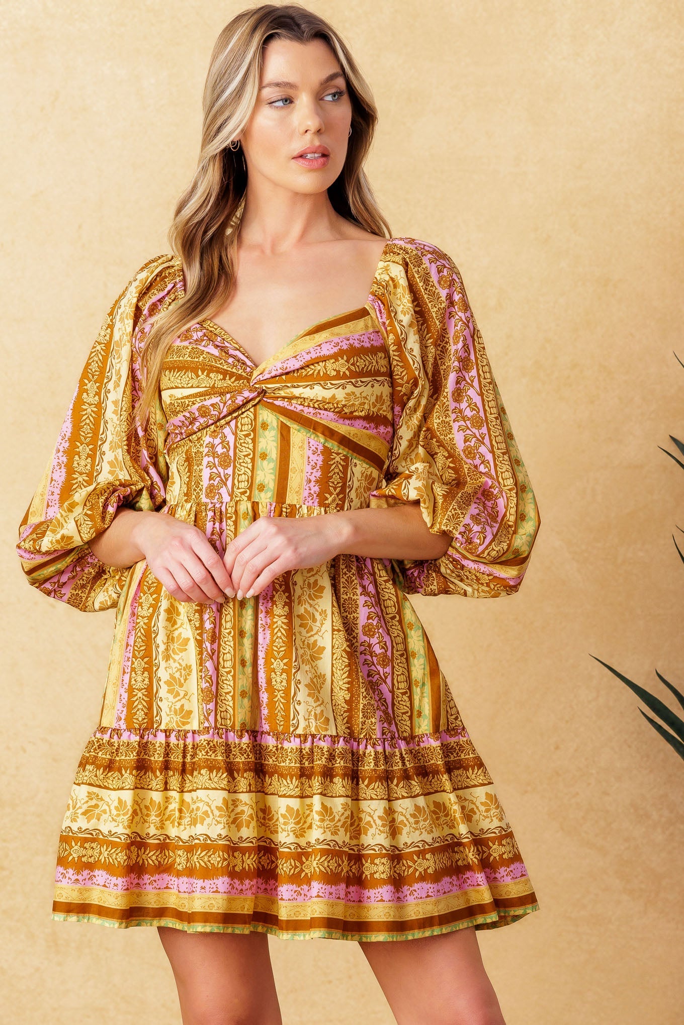 ALL MY PRIDE WOVEN MINI DRESS Flying Tomato