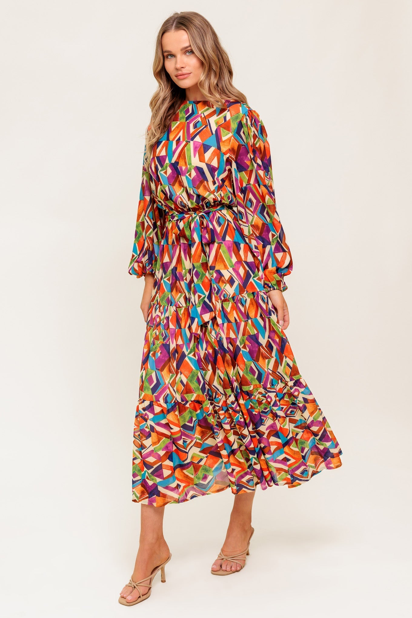 YOUR SWEETIE WOVEN MIDI DRESS Flying Tomato