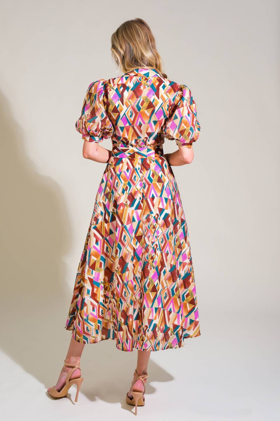 GARDEN HARMONY WOVEN MIDI DRESS Flying Tomato