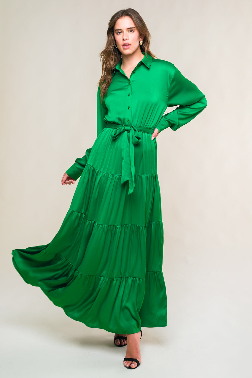 CHIC INTENT BRIGHT WOVEN MIDI DRESS Flying Tomato