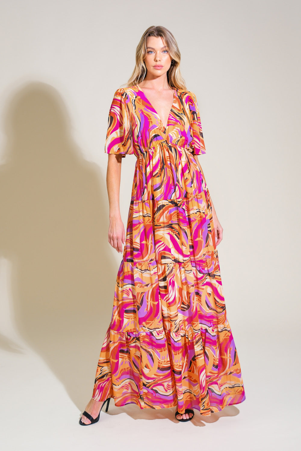 REFRESHING VIBE WOVEN MAXI DRESS Flying Tomato