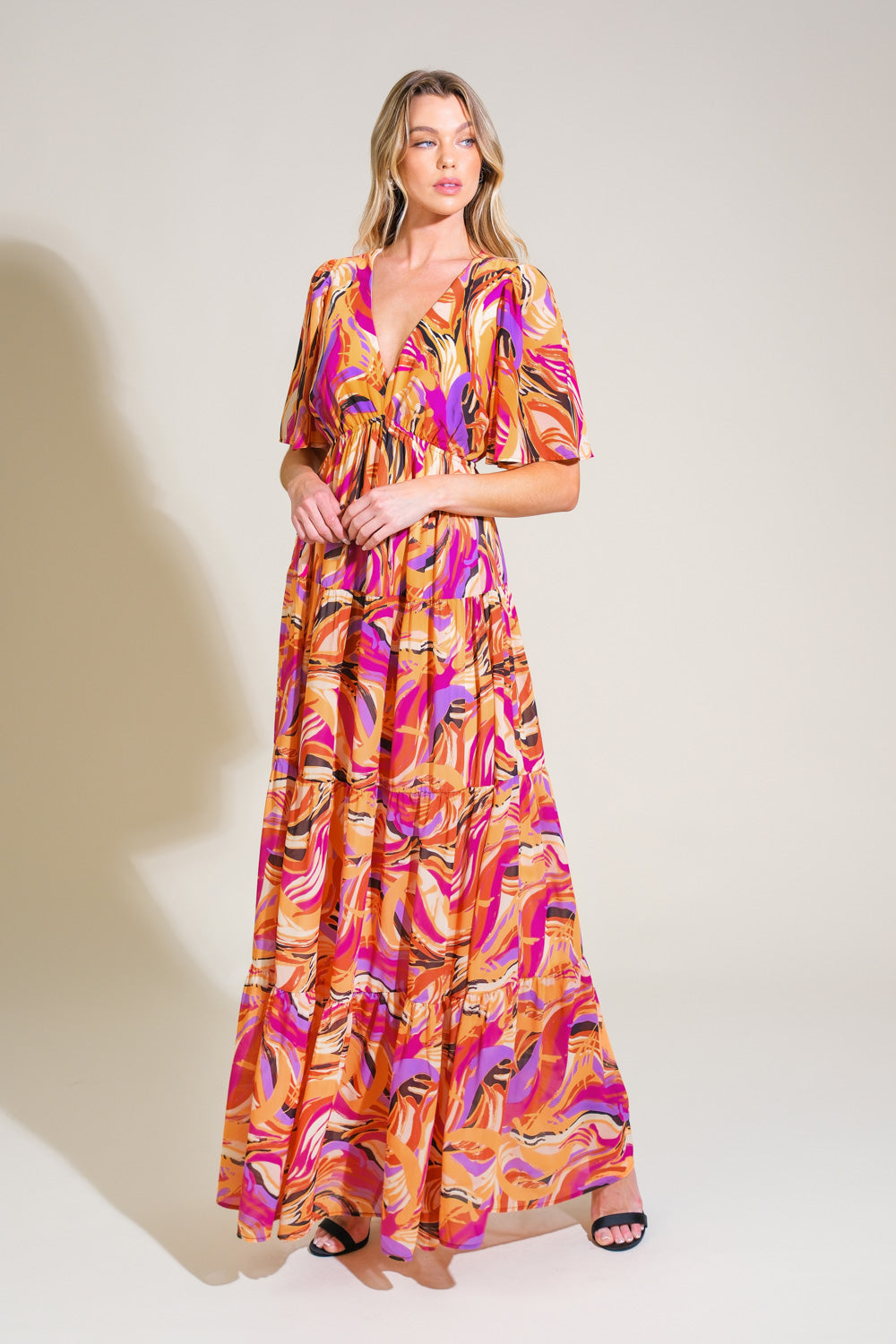 REFRESHING VIBE WOVEN MAXI DRESS Flying Tomato
