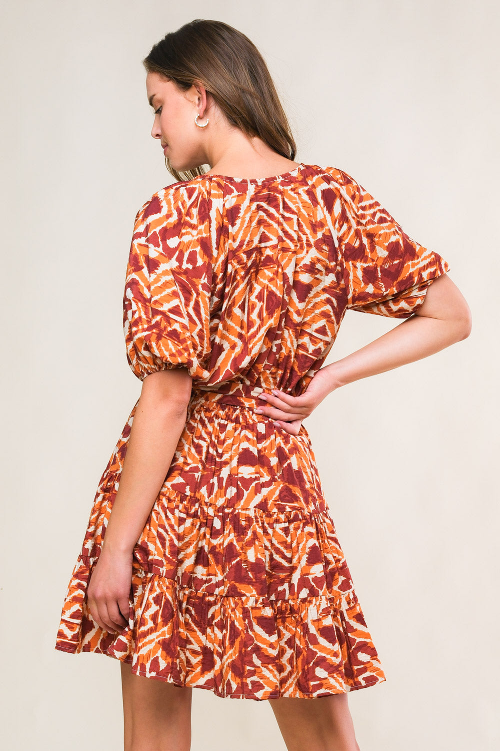 FLORA HARMONY WOVEN MINI DRESS Flying Tomato