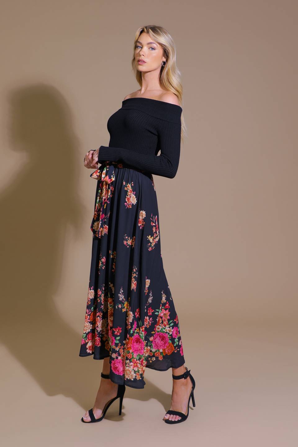 MORNING SONG SWEATER  WOVEN MIDI DRESS Flying Tomato