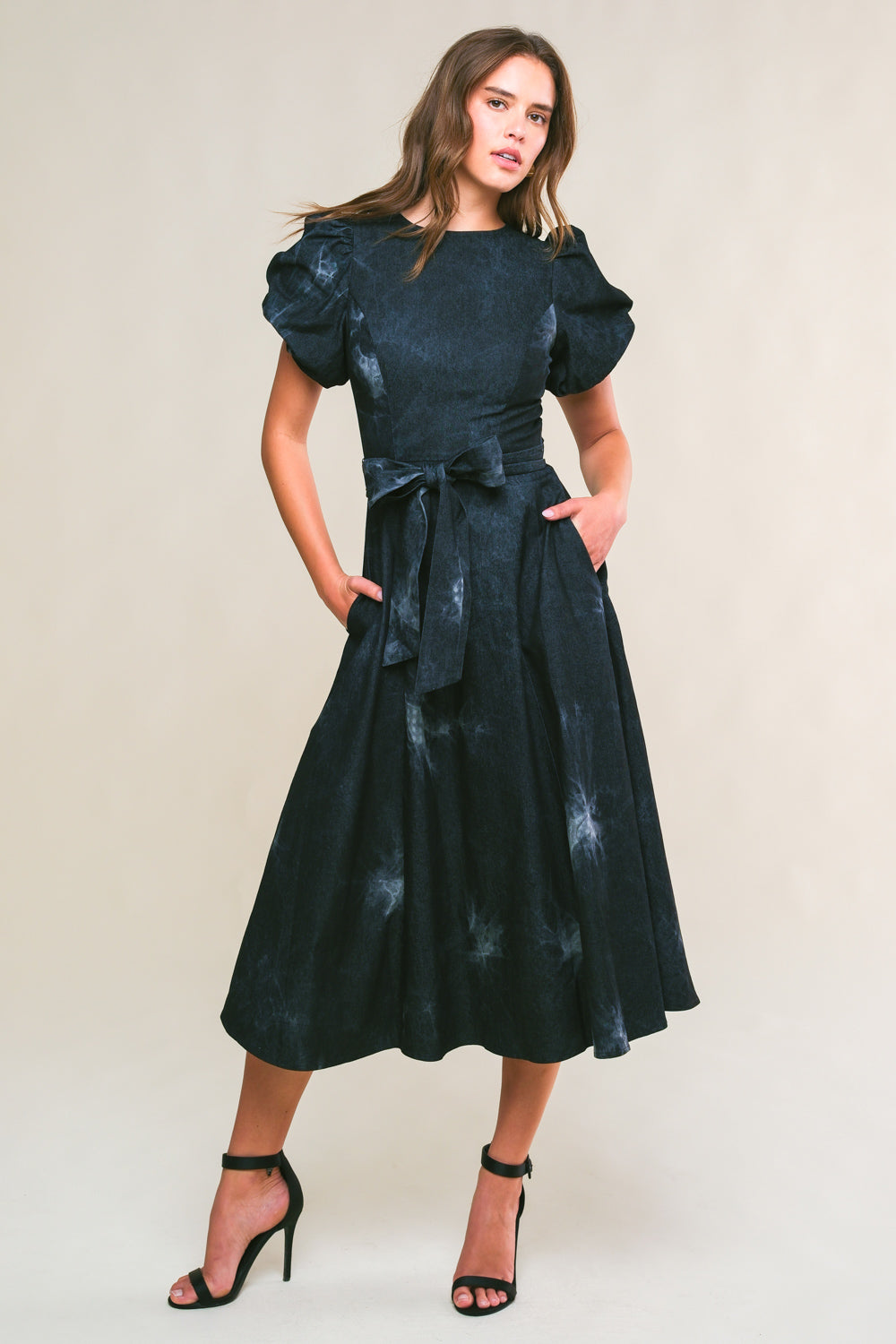 GARDEN GRACE TWILL MIDI DRESS Flying Tomato