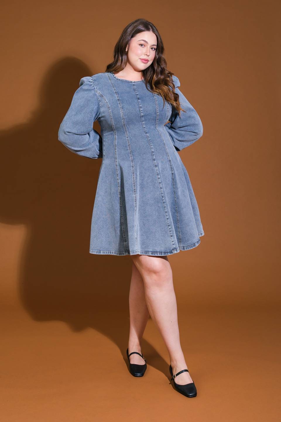 YOUR SWEETIE DENIM MINI DRESS