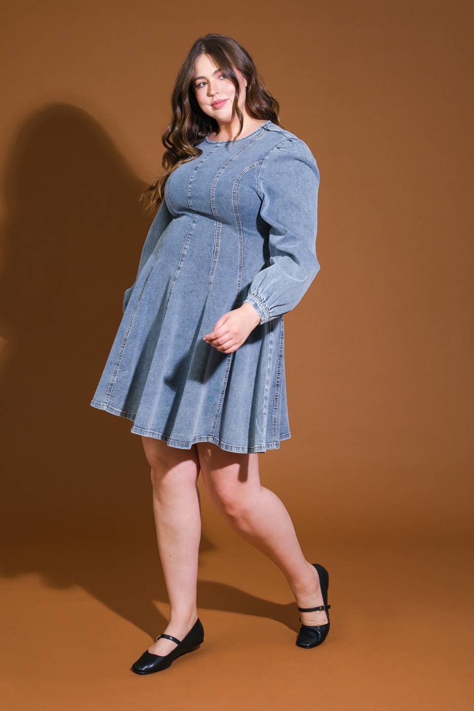 YOUR SWEETIE DENIM MINI DRESS