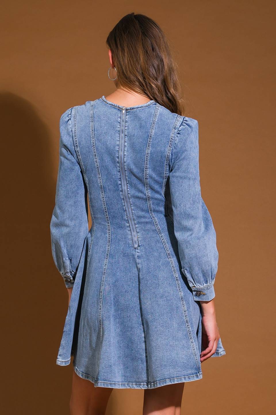 YOUR SWEETIE DENIM MINI DRESS